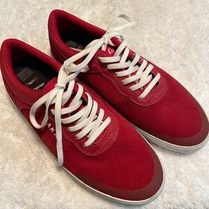 Lakai Staple Red Suede Skater Shoes Size 8